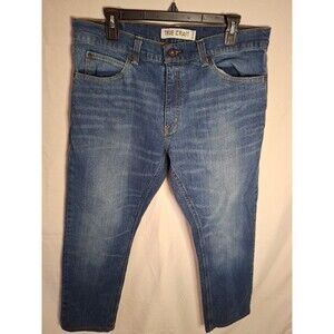 TRUE CRAFT Men's Straiht fit Strech Denim Blue Jeans Size 34X30 (1510)